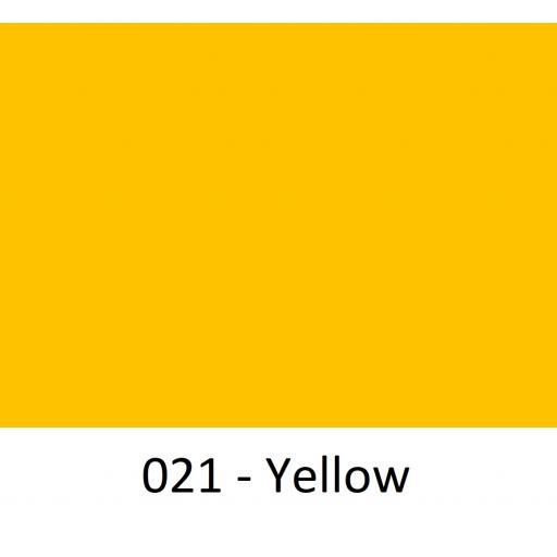 630mm Wide Oracal 551 Series High Performance Cal Vinyl - Yellow 021