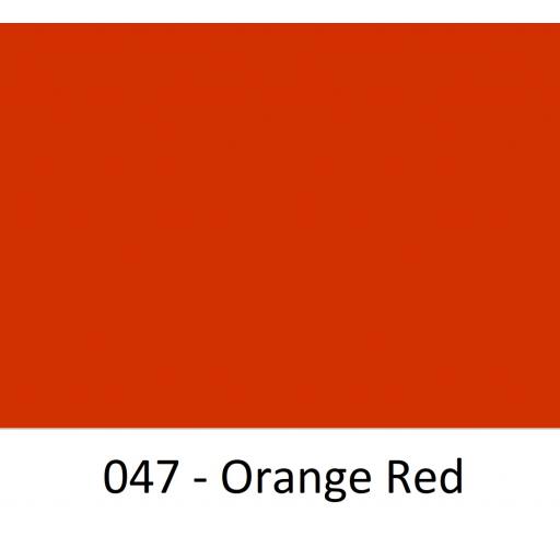 Oracal 651 Series CAD/CAM Plotter Vinyl Gloss 047 Orange Red 630mm Wide