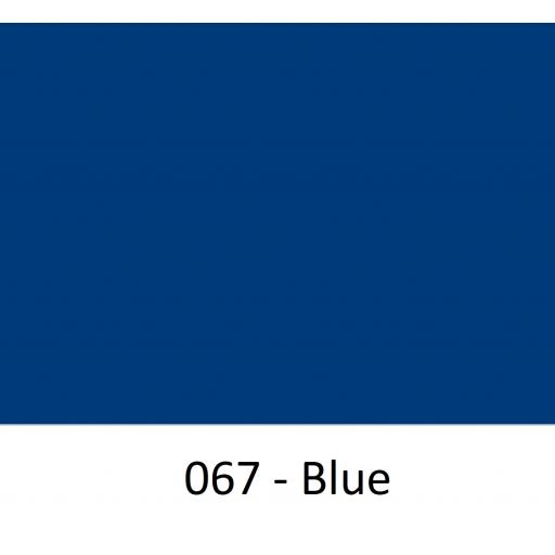 Oracal 651 Series CAD/CAM Plotter Vinyl Gloss 067 Blue 630mm Wide