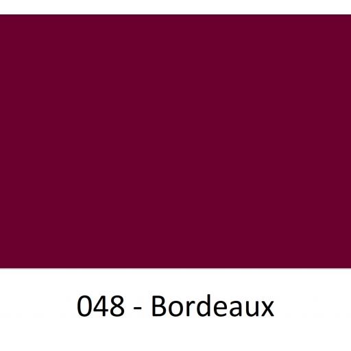 Oracal 751 Cast Vinyl 048 Bordeaux 1260mm Wide (Self Adhesive)