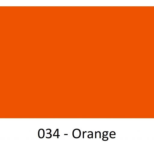 630mm Wide Orange 034 Gloss Finish Oracal 751 Cast Sign Vinyl