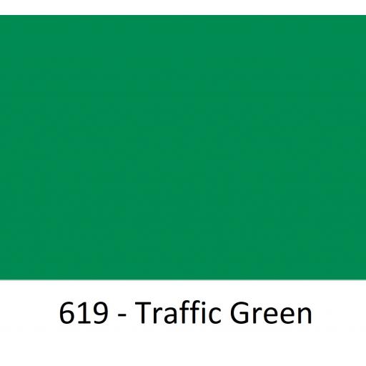 1260mm Wide Traffic Green 619 Gloss Finish Oracal 751 Cast Sign Vinyl