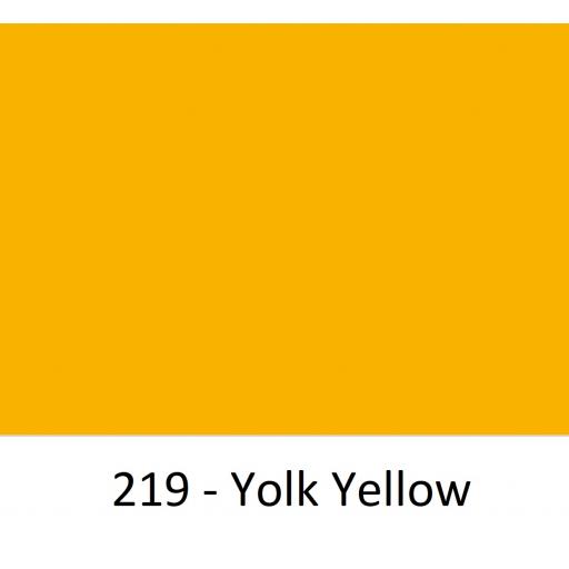 1260mm Wide Yolk Yellow 219 Gloss Finish Oracal 751 Cast Sign Vinyl