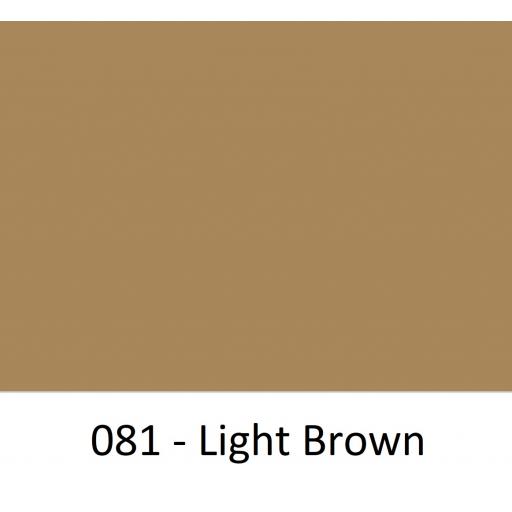 Oracal 651 Series CAD/CAM Plotter Vinyl Gloss 081 Light Brown 630mm Wide
