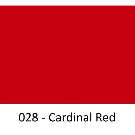 1260mm Wide Cardinal Red 028 Gloss Finish Oracal 751 Cast Sign Vinyl