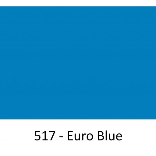 1260mm Wide Euro Blue 517 Gloss Finish Oracal 751 Cast Sign Vinyl