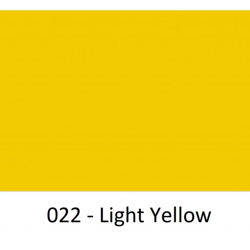 630mm Wide Light Yellow 022 Gloss Finish Oracal 751 Cast Sign Vinyl