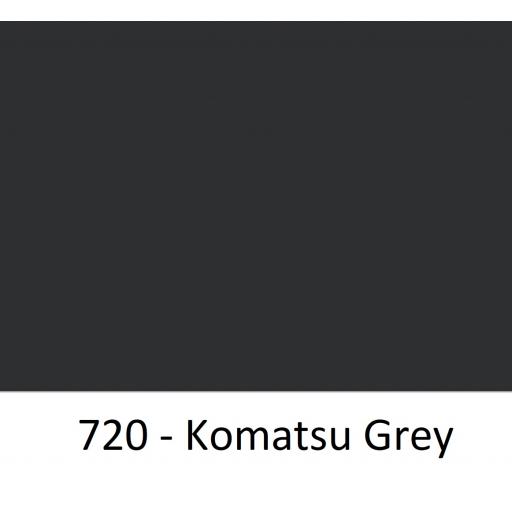 1260mm Wide Komatsu Grey 720 Gloss Finish Oracal 751 Cast Sign Vinyl