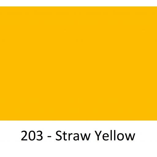 630mm Wide Straw Yellow 203 Gloss Finish Oracal 751 Cast Sign Vinyl