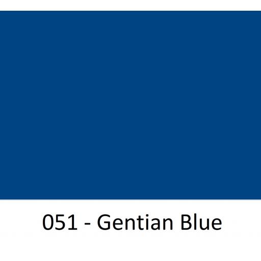 630mm Wide 051 Genetian Blue Gloss Finish Oracal 751 Cast Sign Vinyl