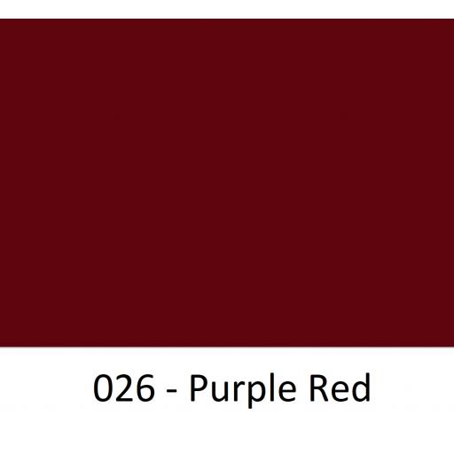 1260mm Wide Purple Red 026 Gloss Finish Oracal 751 Cast Sign Vinyl