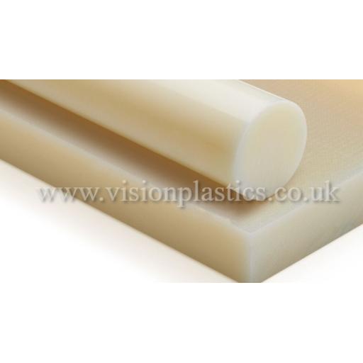 Natural Nylon 66 Extruded Rod Options