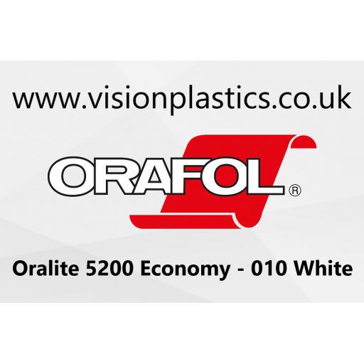 1220mm Wide Oralite 5200 Economy Grade Reflective Vinyl - White 010