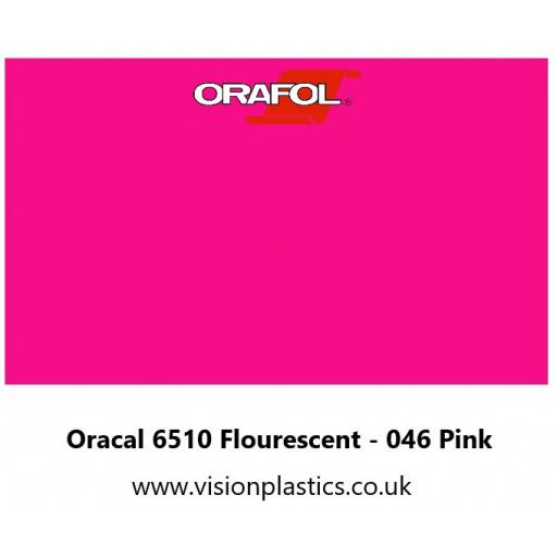 630mm Wide Oracal 6510 Fluorescent Cast 046 Pink Vinyl