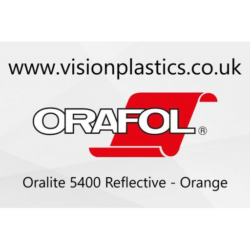 610mm Wide Oralite 5400 Commercial Grade Vinyl Orange