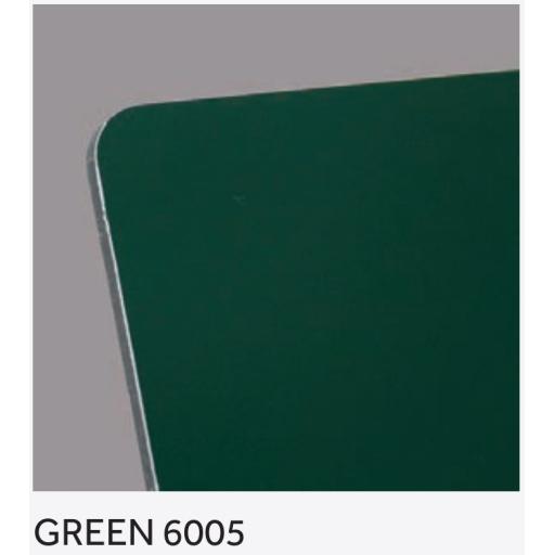 2440mm x 1220mm x 3mm Green Aluminium Composite Sheet (Gloss/Matt)