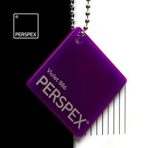 886 Violet Perspex® Cast Acrylic Sheet Options