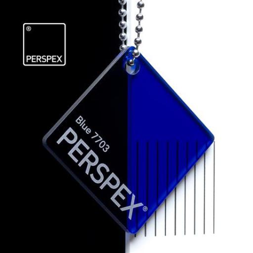 7703 Blue Perspex® Cast Acrylic Sheet Options