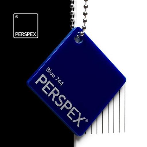 744 Blue Perspex® Cast Acrylic Sheet Options