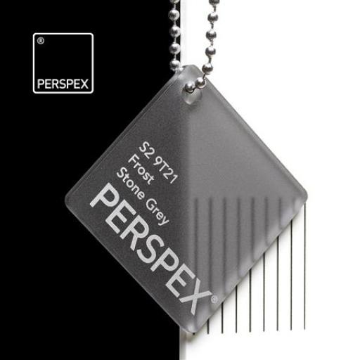 S2 9T21 Stone Grey Frost Perspex® Cast Acrylic Sheet Options 3mm Thick