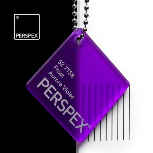 S2 7T58 Aurora Violet Perspex® Cast Acrylic Sheet Options