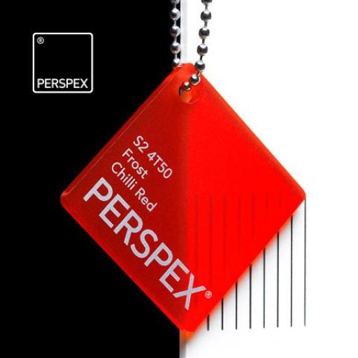 S2 4T50 Chilli Red Perspex® Cast Acrylic Sheet Options