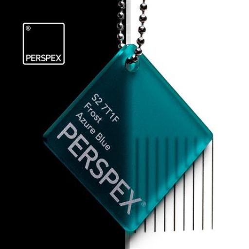 S2 7T1F Azure Blue Perspex® Cast Acrylic Sheet Options