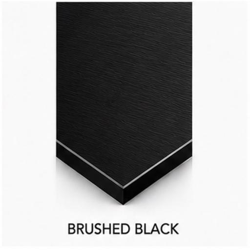 2440mm x 1220mm x 3mm Brushed Black Aluminium Composite Sheet