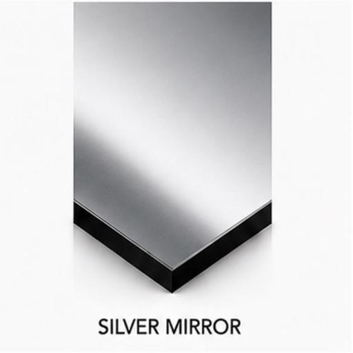 2440mm x 1220mm x 3mm Silver Mirror Aluminium Composite Sheet
