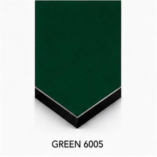 2440mm x 1220mm x 3mm Green 6005 Aluminium Composite Sheet (Gloss/Matt)