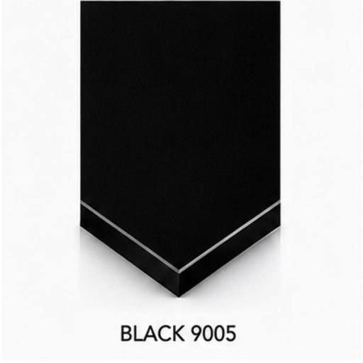 2440mm x 1220mm x 3mm Black 9005 Aluminium Composite Sheet (Gloss/Matt)