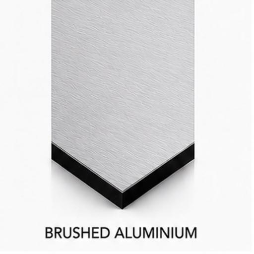 2440mm x 1220mm x 3mm Brushed Silver Aluminium Composite Sheet