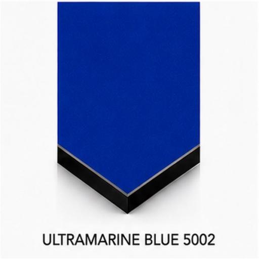 2440mm x 1220mm x 3mm Blue 5002 Aluminium Composite Sheet (Gloss/Matt)