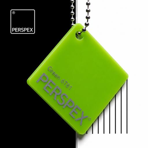 6T81 Green Perspex® Cast Acrylic Sheet Options