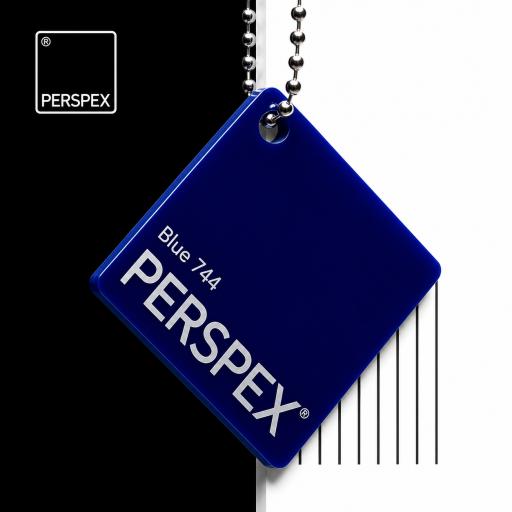 744 Blue Perspex® Cast Acrylic Sheet Options