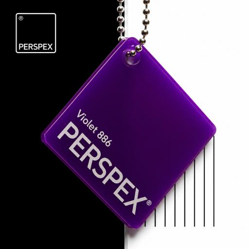 886 Violet Perspex® Cast Acrylic Sheet Options
