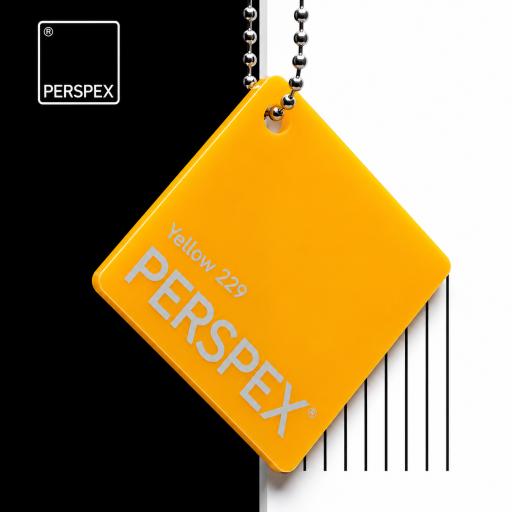 229 Yellow Perspex® Cast Acrylic Sheet Options