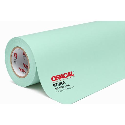 1520mm Wide Oracal 970 Rapid Air Premium Wrapping Cast Vinyl - Mint 055 Matt
