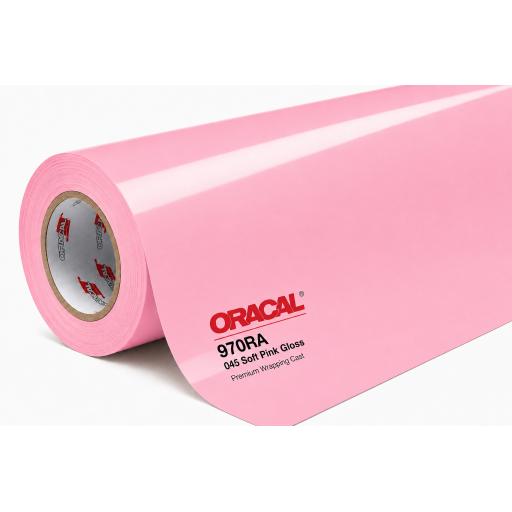 1520mm Wide Oracal 970 Rapid Air Premium Wrapping Cast Vinyl - Soft Pink 045