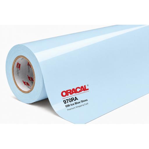1520mm Wide Oracal 970 Rapid Air Premium Wrapping Cast Vinyl - Ice Blue 056