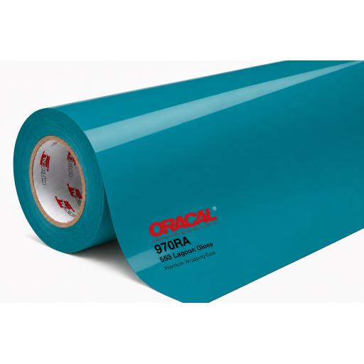 1520mm Wide Oracal 970 Rapid Air Premium Wrapping Cast Vinyl - Lagoon 553