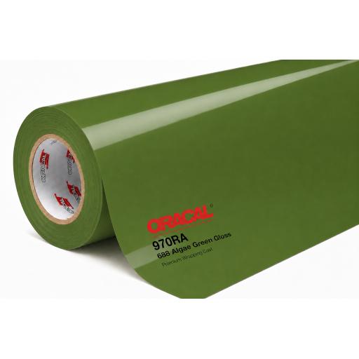 1520mm Wide Oracal 970 Rapid Air Premium Wrapping Cast Vinyl - Algae Green 688