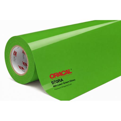 1520mm Wide Oracal 970 Rapid Air Premium Wrapping Cast Vinyl - Lawn Green 464