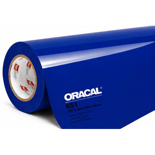 Oracal 651 Series CAD/CAM Plotter Vinyl Gloss 065 Cobalt Blue 1260mm Wide