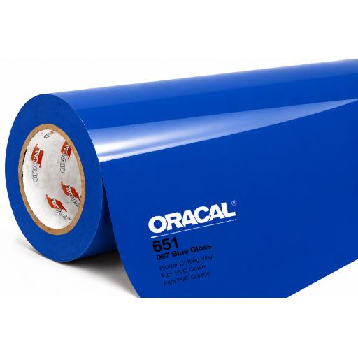 Oracal 651 Series CAD/CAM Plotter Vinyl Gloss 067 Blue 1260mm Wide